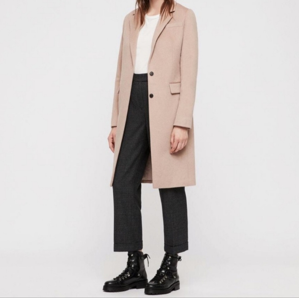 All Saints Indra Wool blend coat